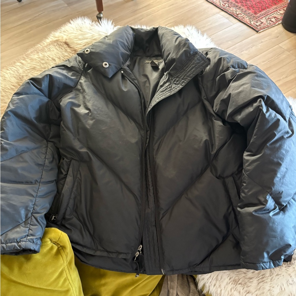 Banana Republic Black Outerwear Puffer xs